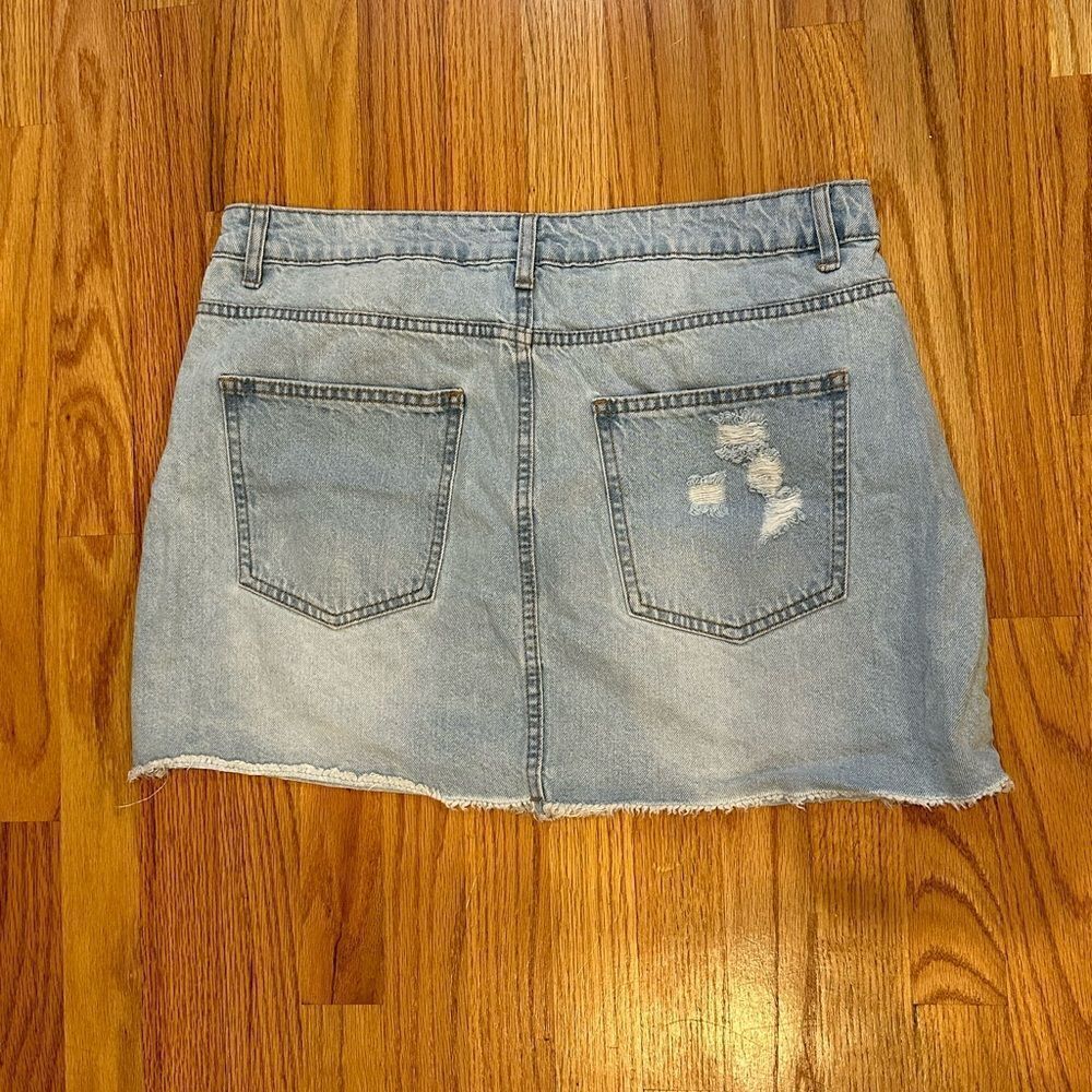 Denim Micro Mini Skirt - Picture 5 of 6